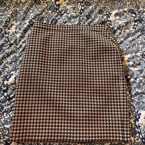 Ann Taylor Houndstooth dark blue and gold